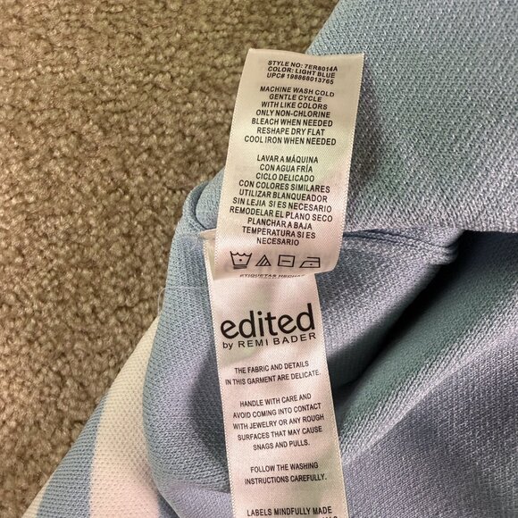 Edited By Remi Womens Bader Knit Skirt Size M Light Blue NWT E902 - Picture 6 of 10